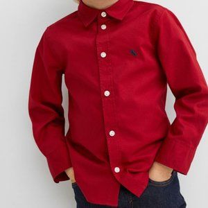 H&M Boy's Button down Red Shirt Size  US 5T NWT last one